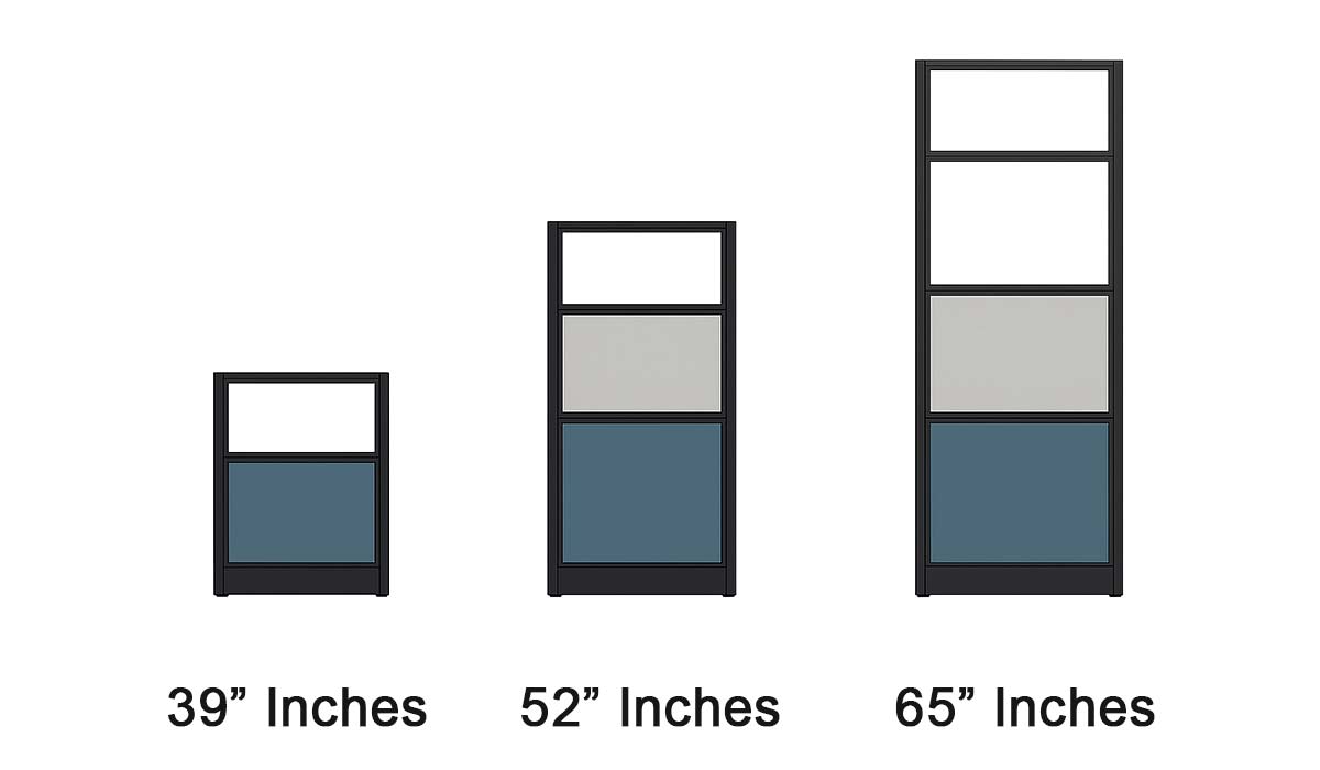choose your height emerald cubicle system