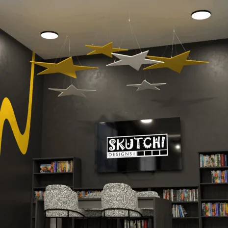 Individual Star Hanging Ceiling Panels | Build Your Own Sets | 18 Colors