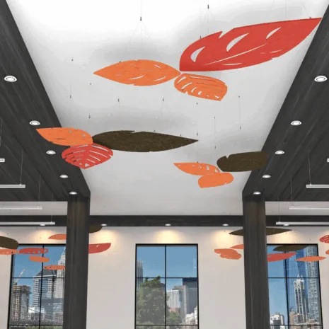 eSCAPE Series Leaf-Shaped Acoustic Ceiling Panels ESC-P-CP-LF9-DR-TYP