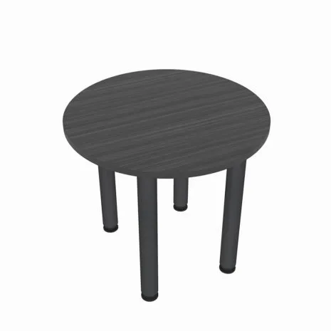 2-Person Meeting Room Table with Round Post Legs | Harmony Conference Series | 3'x3'