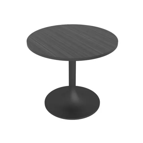 2-Person Meeting Room Table with Round Metal Base | Harmony Conference Series | 3'x3'