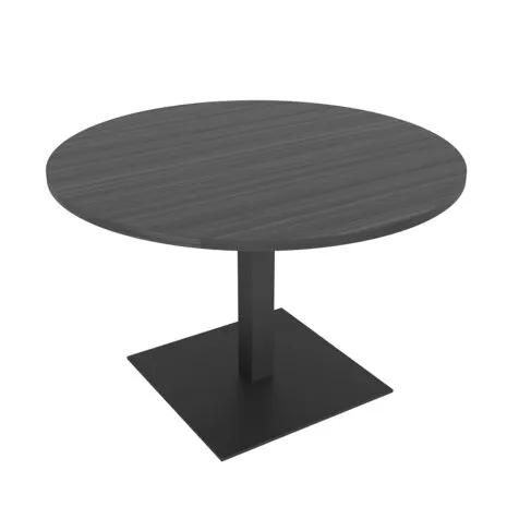 4-Person Meeting Room Table with Metal Square Base | Harmony Conference Series | 4'x4'