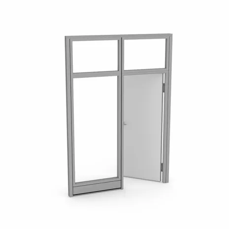 Partition Wall with Locking Door | 6' W x 108" H | Sapphire Wall System