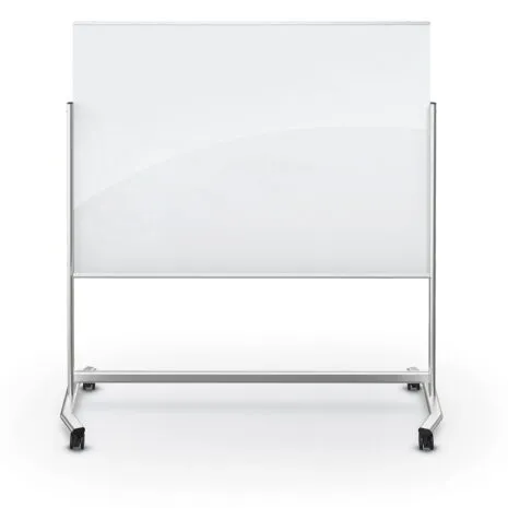 Visionary Move Mobile Magnetic Glass Board - 6'W X 4'H