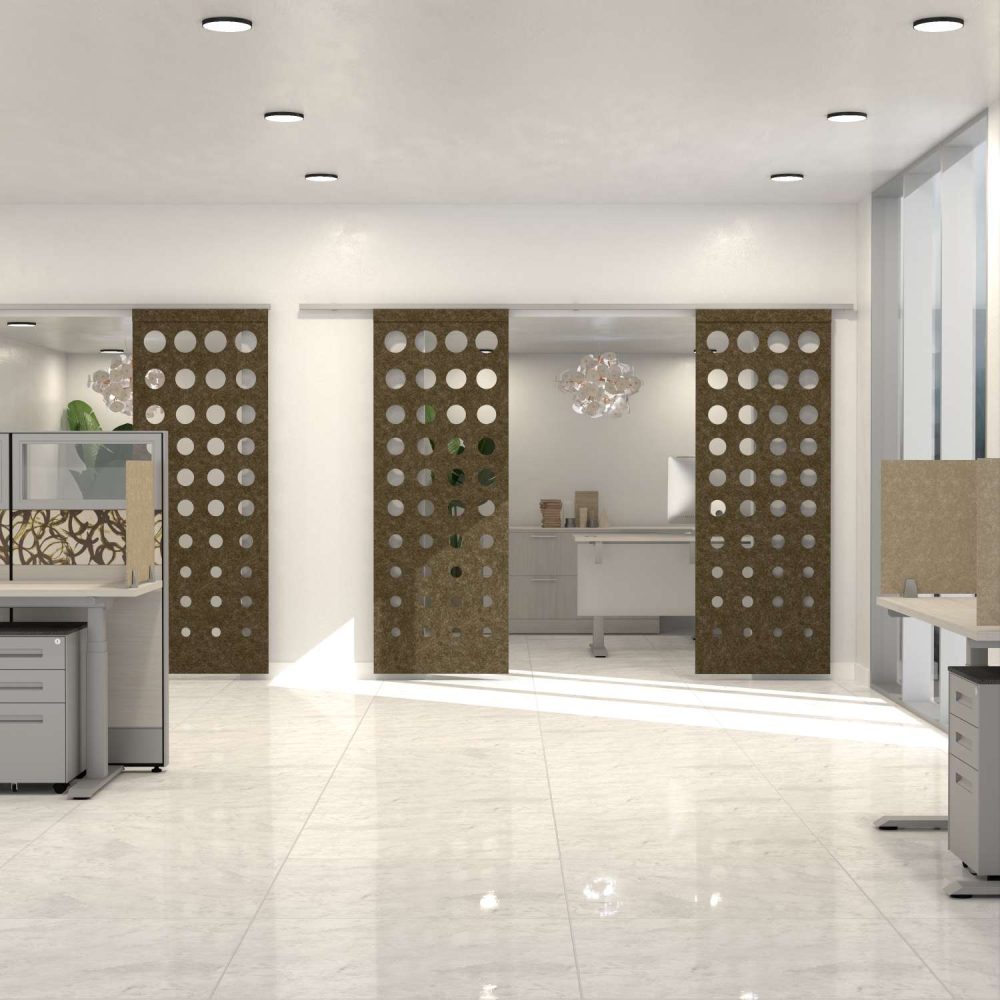 Dual Panel Sliding Door Scene