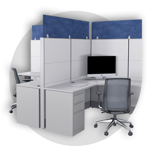 Acoustic Cubicle Extenders
